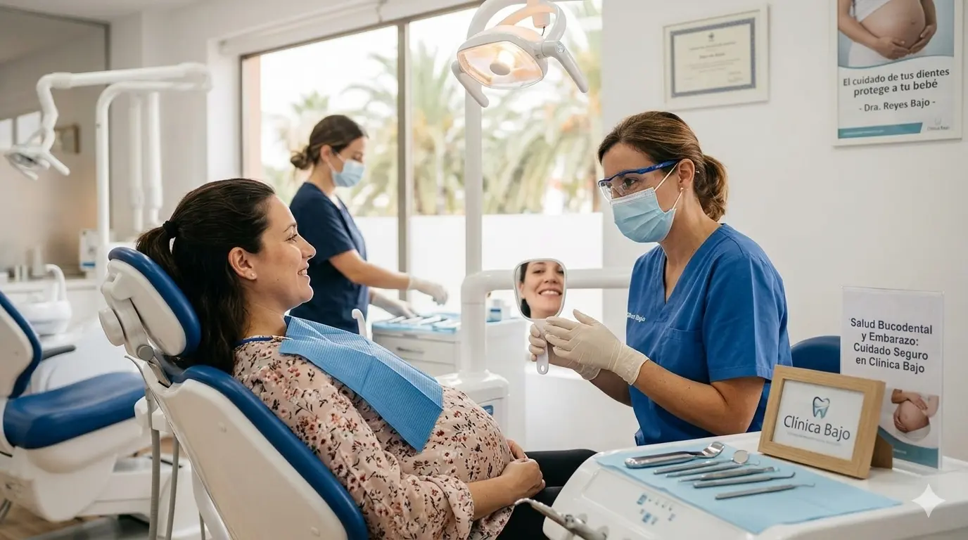 Cuidados dentales durante el embarazo en Tenerife Sur - Clínica Bajo Cuidados dentales durante el embarazo, ¿qué debemos tener en cuenta?